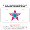6 X 12 Full Size Aluminum License Plate for Cars and Trucks  Thumbnail