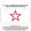 6 X 12 Full Size Aluminum License Plate for Cars and Trucks  Thumbnail