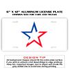 6 X 12 Full Size Aluminum License Plate for Cars and Trucks  Thumbnail