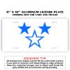 6 X 12 Full Size Aluminum License Plate for Cars and Trucks  Thumbnail