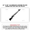 6 X 12 Full Size Aluminum License Plate for Cars and Trucks  Thumbnail