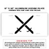 6 X 12 Full Size Aluminum License Plate for Cars and Trucks  Thumbnail