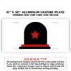6 X 12 Full Size Aluminum License Plate for Cars and Trucks  Thumbnail
