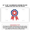 6 X 12 Full Size Aluminum License Plate for Cars and Trucks  Thumbnail