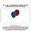 6 X 12 Full Size Aluminum License Plate for Cars and Trucks  Thumbnail