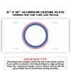 6 X 12 Full Size Aluminum License Plate for Cars and Trucks  Thumbnail