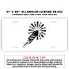 6 X 12 Full Size Aluminum License Plate for Cars and Trucks  Thumbnail
