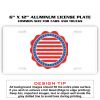 6 X 12 Full Size Aluminum License Plate for Cars and Trucks  Thumbnail