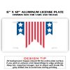 6 X 12 Full Size Aluminum License Plate for Cars and Trucks  Thumbnail