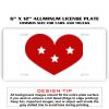 6 X 12 Full Size Aluminum License Plate for Cars and Trucks  Thumbnail