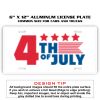 6 X 12 Full Size Aluminum License Plate for Cars and Trucks  Thumbnail