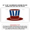 6 X 12 Full Size Aluminum License Plate for Cars and Trucks  Thumbnail