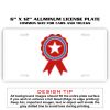 6 X 12 Full Size Aluminum License Plate for Cars and Trucks  Thumbnail