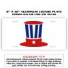 6 X 12 Full Size Aluminum License Plate for Cars and Trucks  Thumbnail