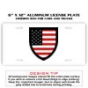 6 X 12 Full Size Aluminum License Plate for Cars and Trucks  Thumbnail
