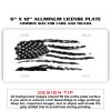 6 X 12 Full Size Aluminum License Plate for Cars and Trucks  Thumbnail