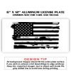 6 X 12 Full Size Aluminum License Plate for Cars and Trucks  Thumbnail