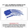 6 X 12 Full Size Aluminum License Plate for Cars and Trucks  Thumbnail
