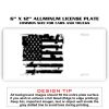 6 X 12 Full Size Aluminum License Plate for Cars and Trucks  Thumbnail