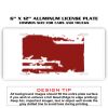 6 X 12 Full Size Aluminum License Plate for Cars and Trucks  Thumbnail