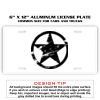 6 X 12 Full Size Aluminum License Plate for Cars and Trucks  Thumbnail