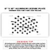 6 X 12 Full Size Aluminum License Plate for Cars and Trucks  Thumbnail