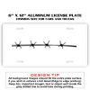 6 X 12 Full Size Aluminum License Plate for Cars and Trucks  Thumbnail