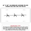 6 X 12 Full Size Aluminum License Plate for Cars and Trucks  Thumbnail