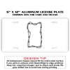 6 X 12 Full Size Aluminum License Plate for Cars and Trucks  Thumbnail