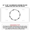 6 X 12 Full Size Aluminum License Plate for Cars and Trucks  Thumbnail