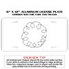6 X 12 Full Size Aluminum License Plate for Cars and Trucks  Thumbnail