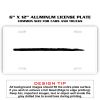 6 X 12 Full Size Aluminum License Plate for Cars and Trucks  Thumbnail