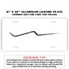 6 X 12 Full Size Aluminum License Plate for Cars and Trucks  Thumbnail