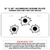 6 X 12 Full Size Aluminum License Plate for Cars and Trucks  Thumbnail