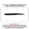 6 X 12 Full Size Aluminum License Plate for Cars and Trucks  Thumbnail