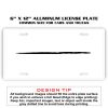 6 X 12 Full Size Aluminum License Plate for Cars and Trucks  Thumbnail