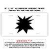 6 X 12 Full Size Aluminum License Plate for Cars and Trucks  Thumbnail