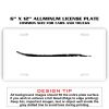 6 X 12 Full Size Aluminum License Plate for Cars and Trucks  Thumbnail