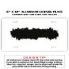 6 X 12 Full Size Aluminum License Plate for Cars and Trucks  Thumbnail