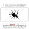 6 X 12 Full Size Aluminum License Plate for Cars and Trucks  Thumbnail