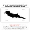 6 X 12 Full Size Aluminum License Plate for Cars and Trucks  Thumbnail