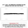 6 X 12 Full Size Aluminum License Plate for Cars and Trucks  Thumbnail