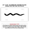 6 X 12 Full Size Aluminum License Plate for Cars and Trucks  Thumbnail