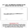 6 X 12 Full Size Aluminum License Plate for Cars and Trucks  Thumbnail