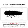 6 X 12 Full Size Aluminum License Plate for Cars and Trucks  Thumbnail
