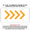 6 X 12 Full Size Aluminum License Plate for Cars and Trucks  Thumbnail