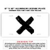 6 X 12 Full Size Aluminum License Plate for Cars and Trucks  Thumbnail