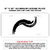 6 X 12 Full Size Aluminum License Plate for Cars and Trucks  Thumbnail