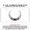 6 X 12 Full Size Aluminum License Plate for Cars and Trucks  Thumbnail