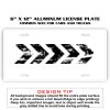 6 X 12 Full Size Aluminum License Plate for Cars and Trucks  Thumbnail